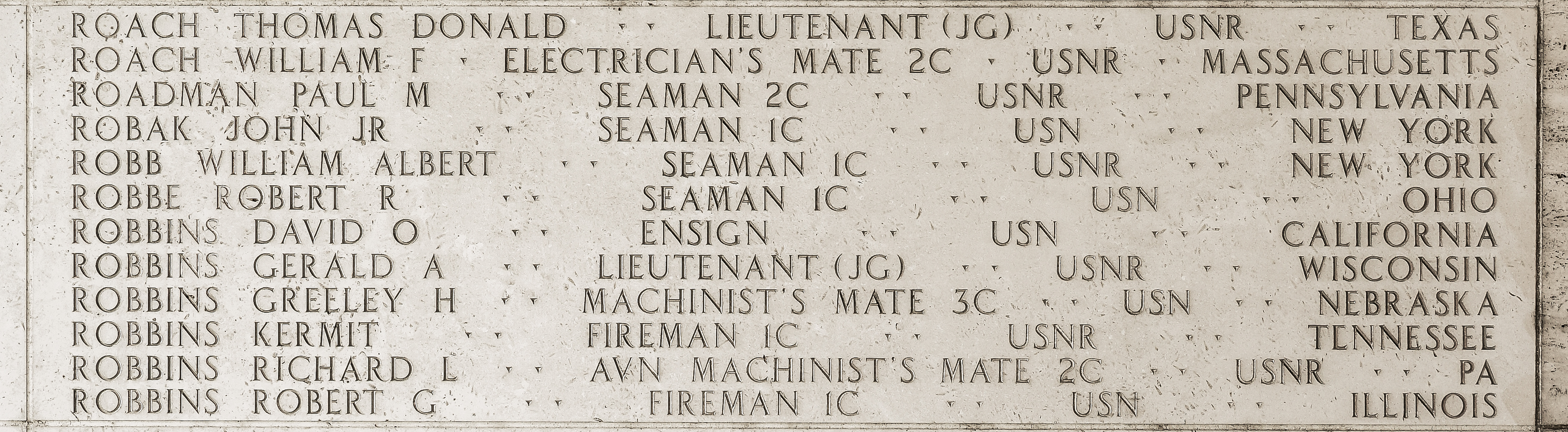 William F. Roach, Electrician's Mate Second Class